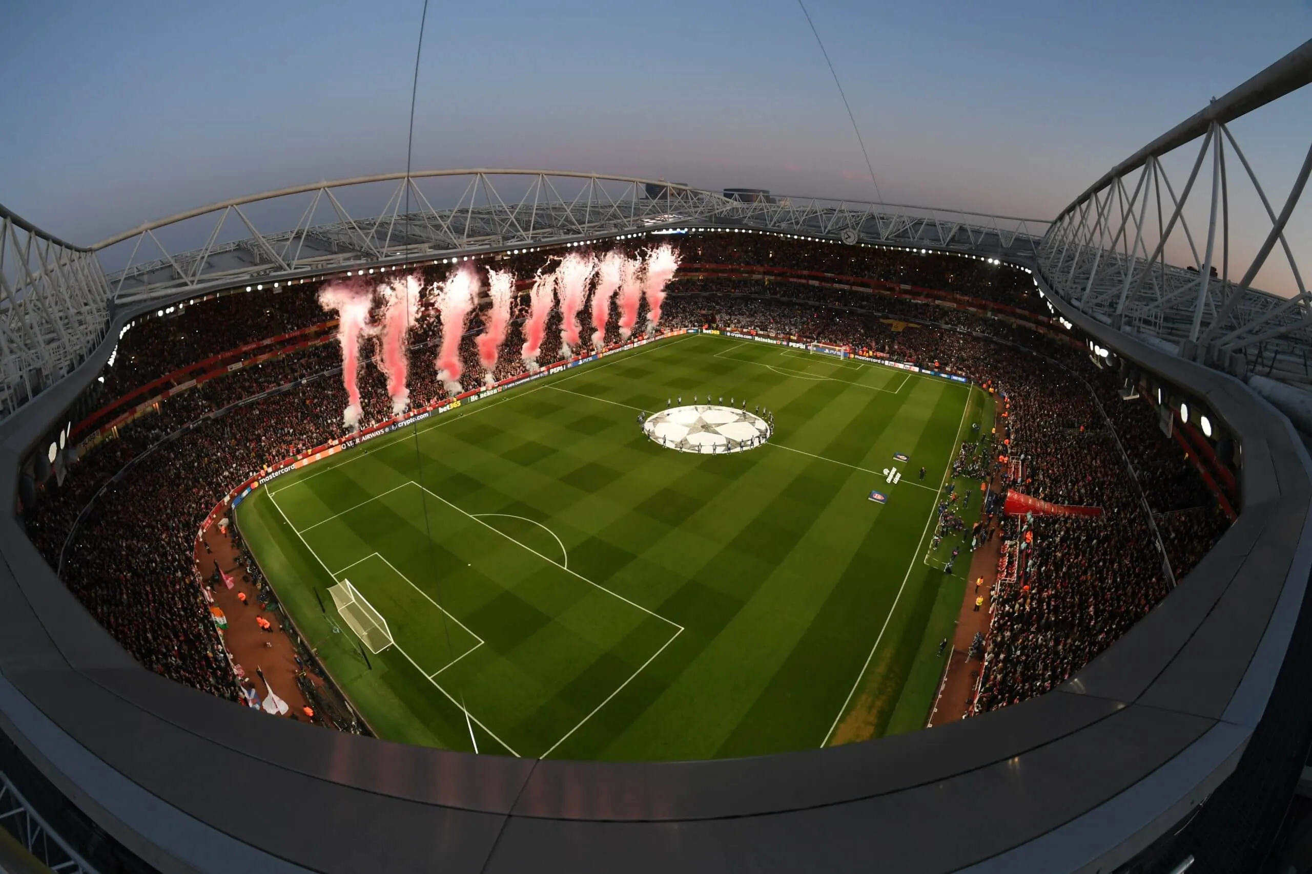 Emirates Stadium - Antes do início do jogo
